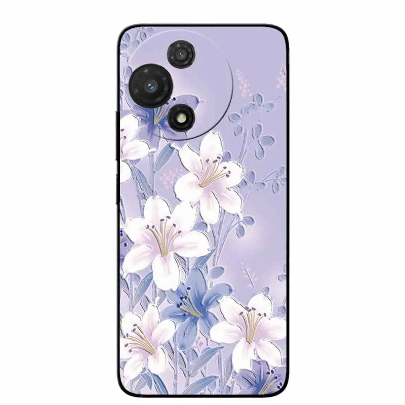 3D Cartoon Embossed Retro Silicone Case with Anime Bumper
