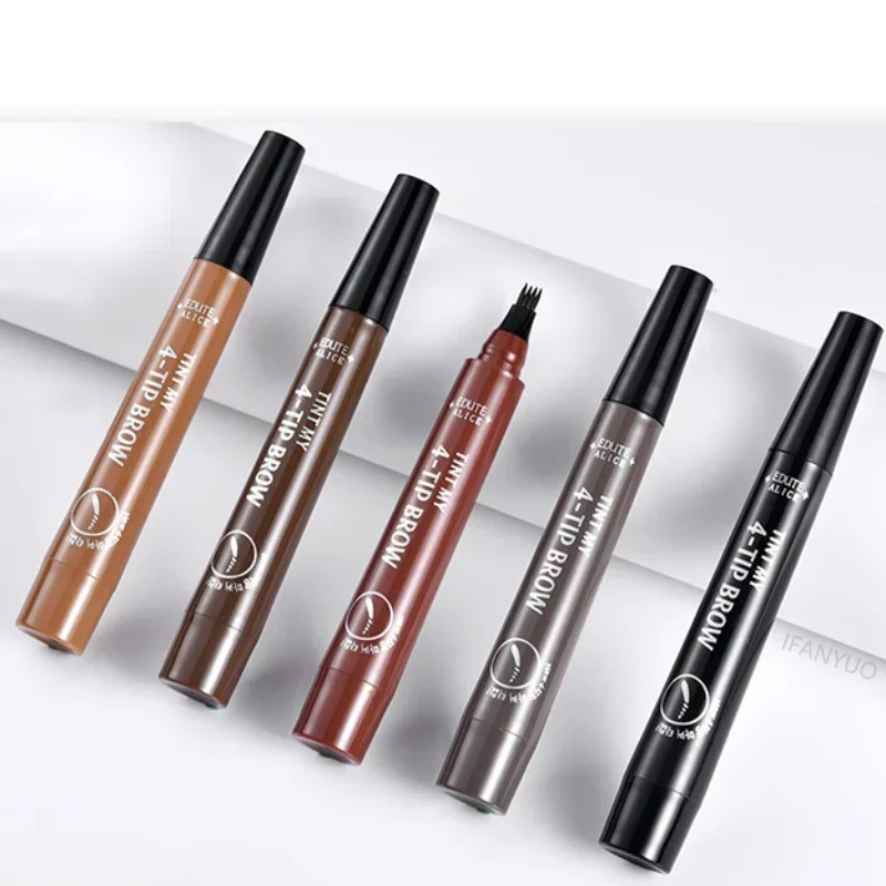 Microblading Eyebrow Pen Waterproof Fork Tip Eyebrow Tattoo Pencil Long Lasting Professional Fine Sketch Liquid Eye Brow Pencil 4