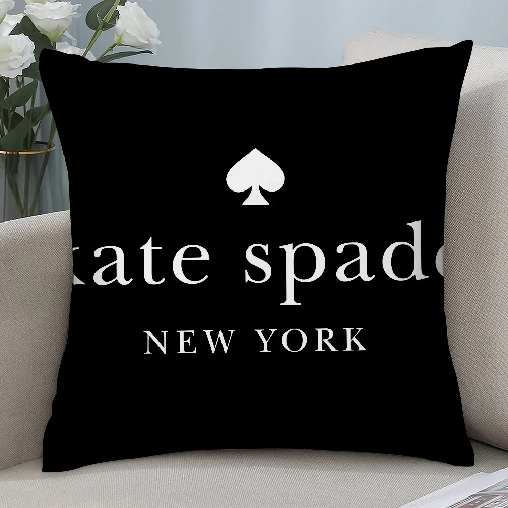 라이트 럭셔리 K-Kate S-Spade 베개 케이스 짧은 플러시 소파 장식 선물..