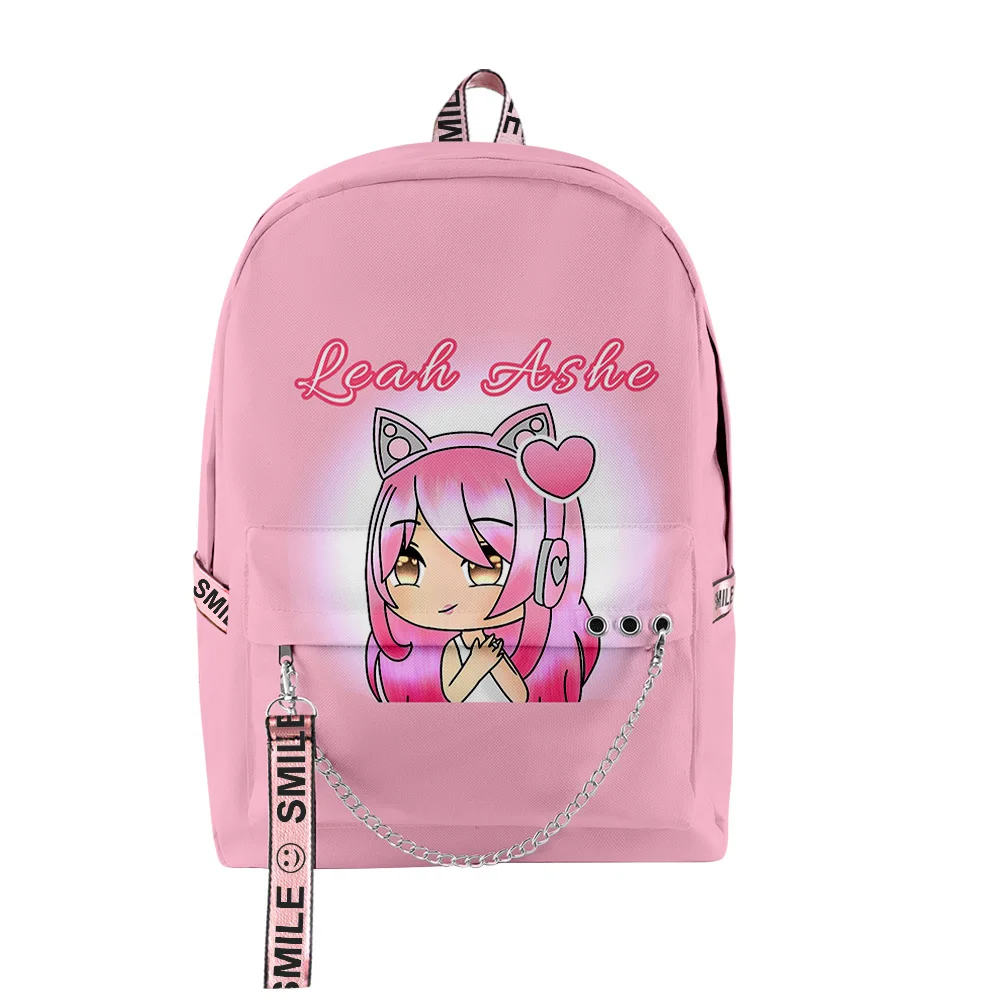 Classic  Novelty Funny Leah Ashe Student School Bags Unisex 3D Print Oxford Waterproof Notebook multifunction Travel Backpacks