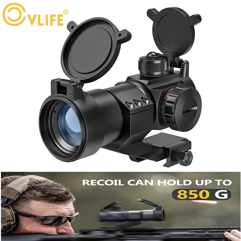 CVLIFE 4MOA 1x30mm Red Green Dot Scope Reflex Sight Fit Hundgun for 20mm Cantilever Mount Hunting Tactical Black