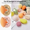 Makeup Sponge Holder Shatterproof Eco-Friendly Silicone Beauty Make Up Blender Case for Travel Gift ble Cosmetic Puff Holder Box 4