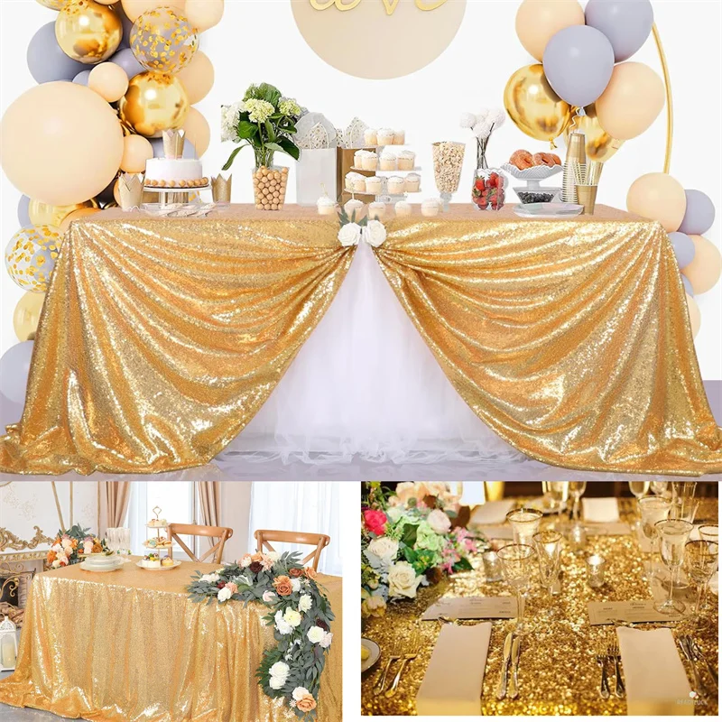 ShinyBeauty - Mantel Rectangular De Lentejuelas (60" X 102"), Diseño De Bodas Y Fiestas De Navidad