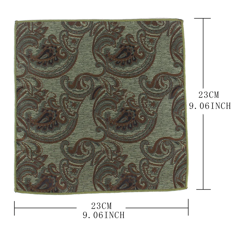 Men's Suit Pocket Towel Fashion Polyester Trend Accessories Retro Embroidery Pattern Small Square Towel Handkerchief pocket square,mini handkerchief
