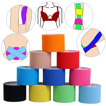 Waterproof Kinesiology Sports Tape – Elastic Athletic Muscle Support & Pain Relief Bandage 1