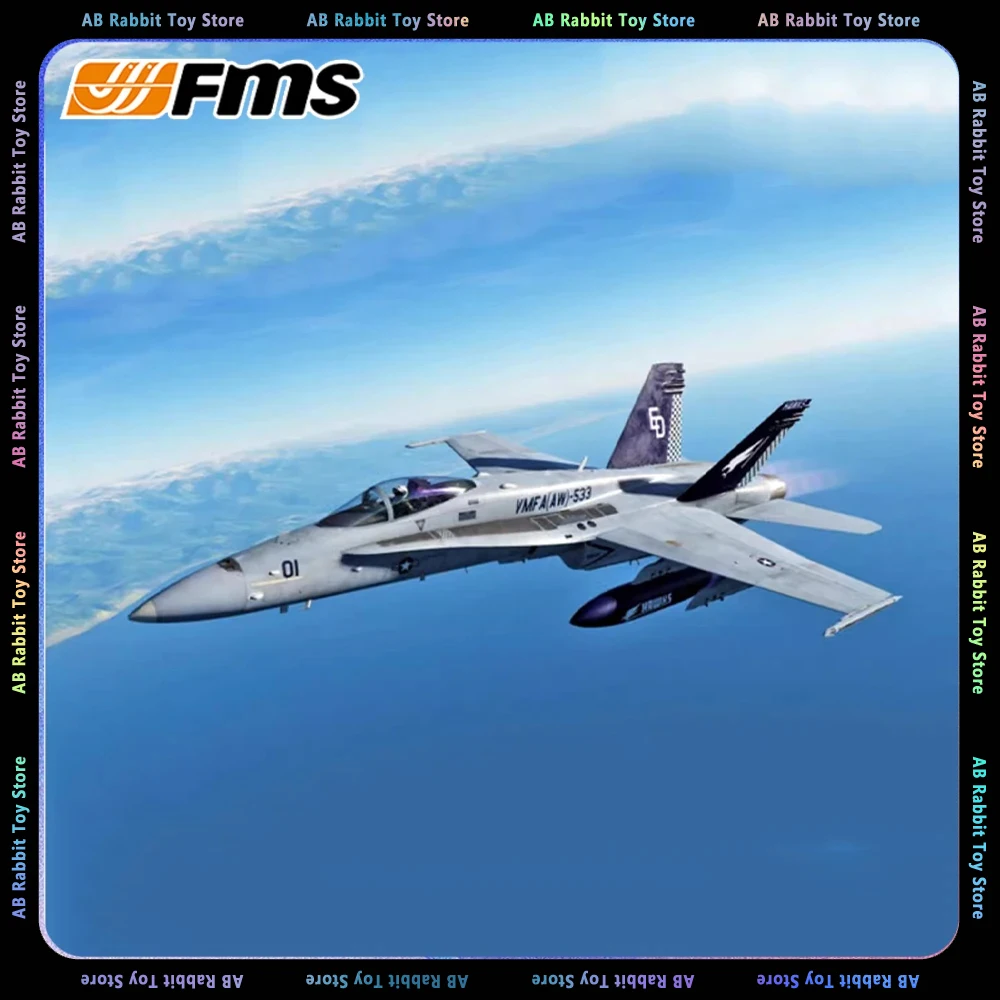 

80 мм радиоуправляемый самолет FMS F18 F-18 Hornet PNP Ducted Fan EDF Jet 6CH с клапанами убирает 6S летательный аппарат из пенопласта, коллекционные подарки