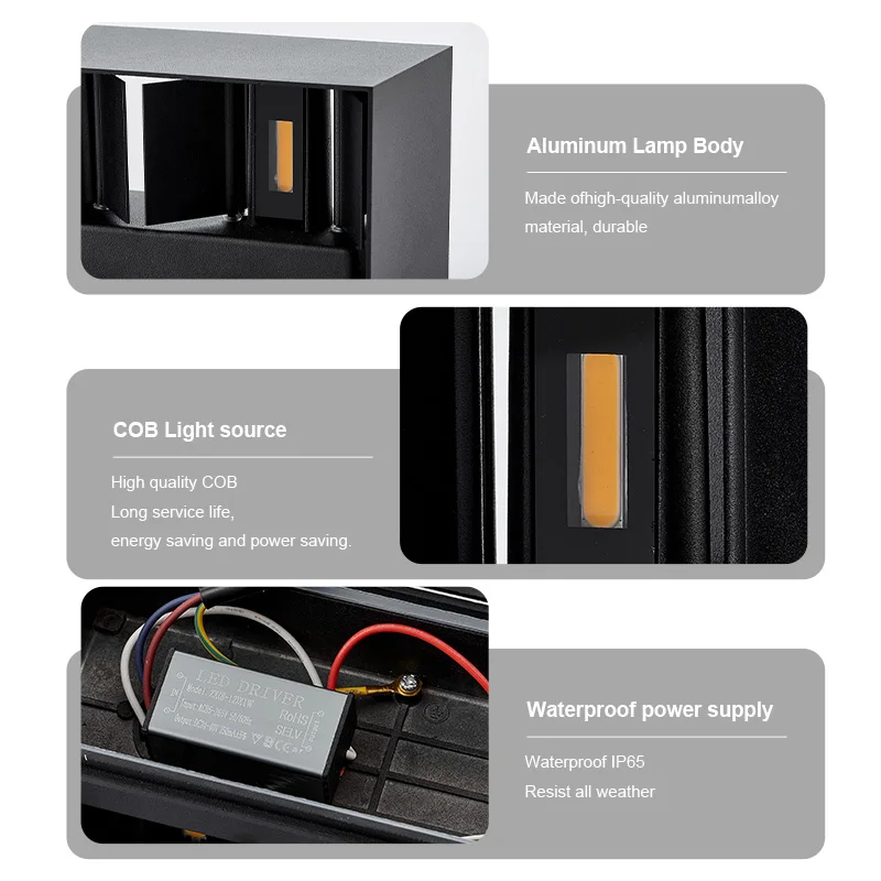 Aluminum Waterproof LED Wall Lamp 6