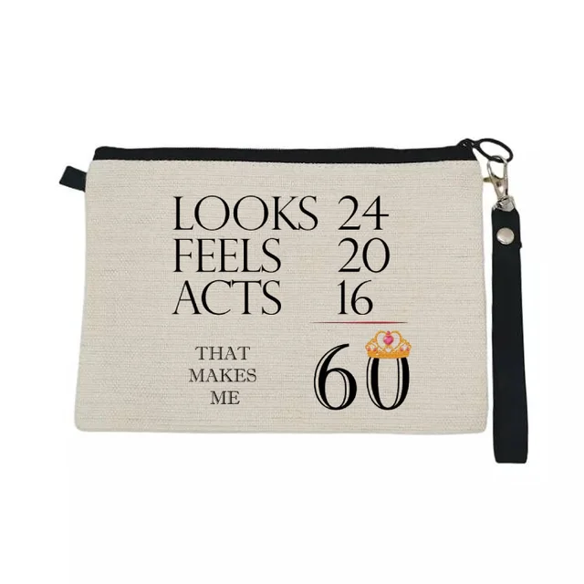 Regalos divertidos para mujeres, bolsa de maquillaje, Ideas para mamá, tía,  amigos, Bestie, 60 cumpleaños, 1963 - AliExpress