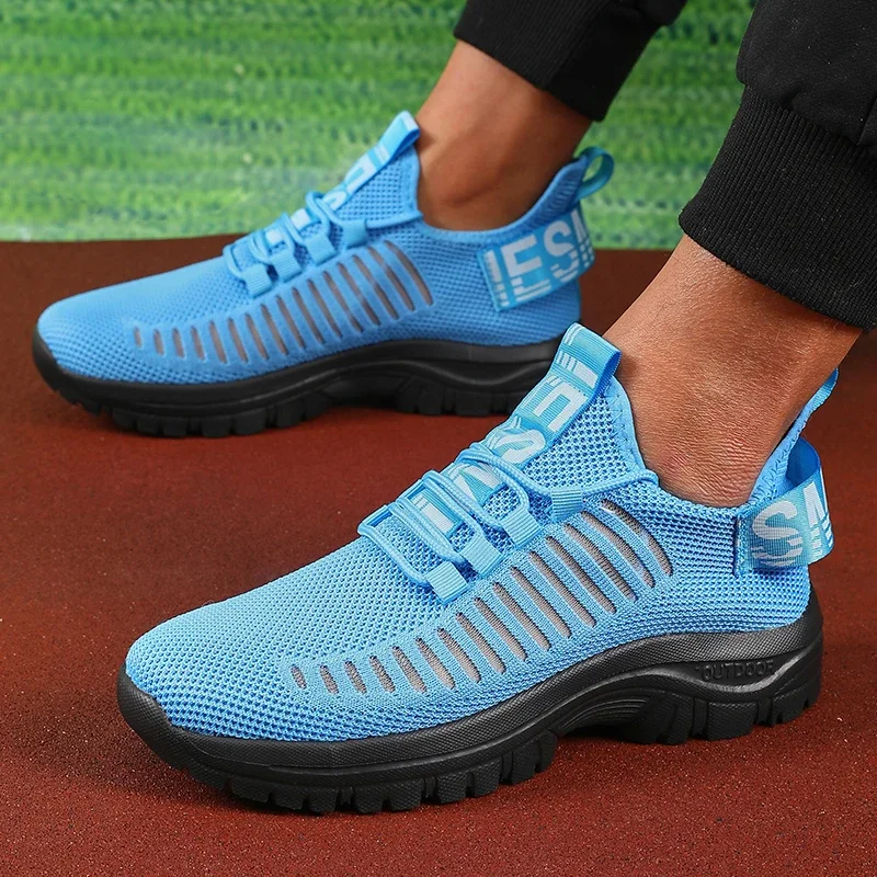 Men's Casual Running Shoes Fashionable Versatile Breathable Sneakers Summer 2025 Outdoor Walking Training Tennis Walking Shoes
