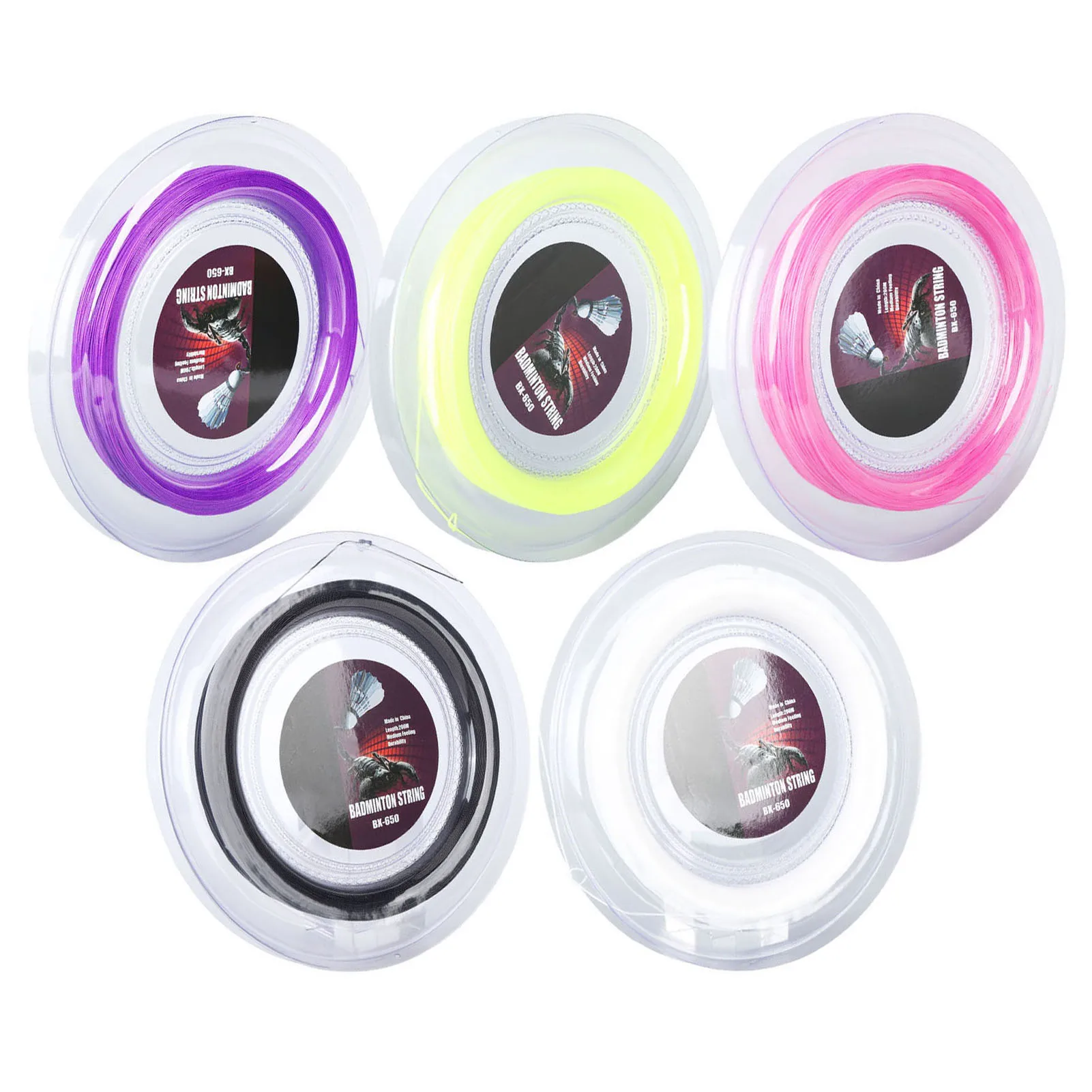 Natudeco Badmintonsaite 0,72mm - 200m Rolle Für Schlägerbespannung