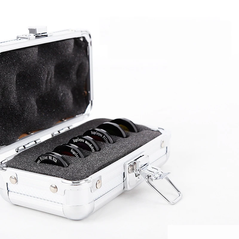 Telescope Filter Storage Box Aluminum Made with Sponge Protective Layer for 6pcs Filters 5