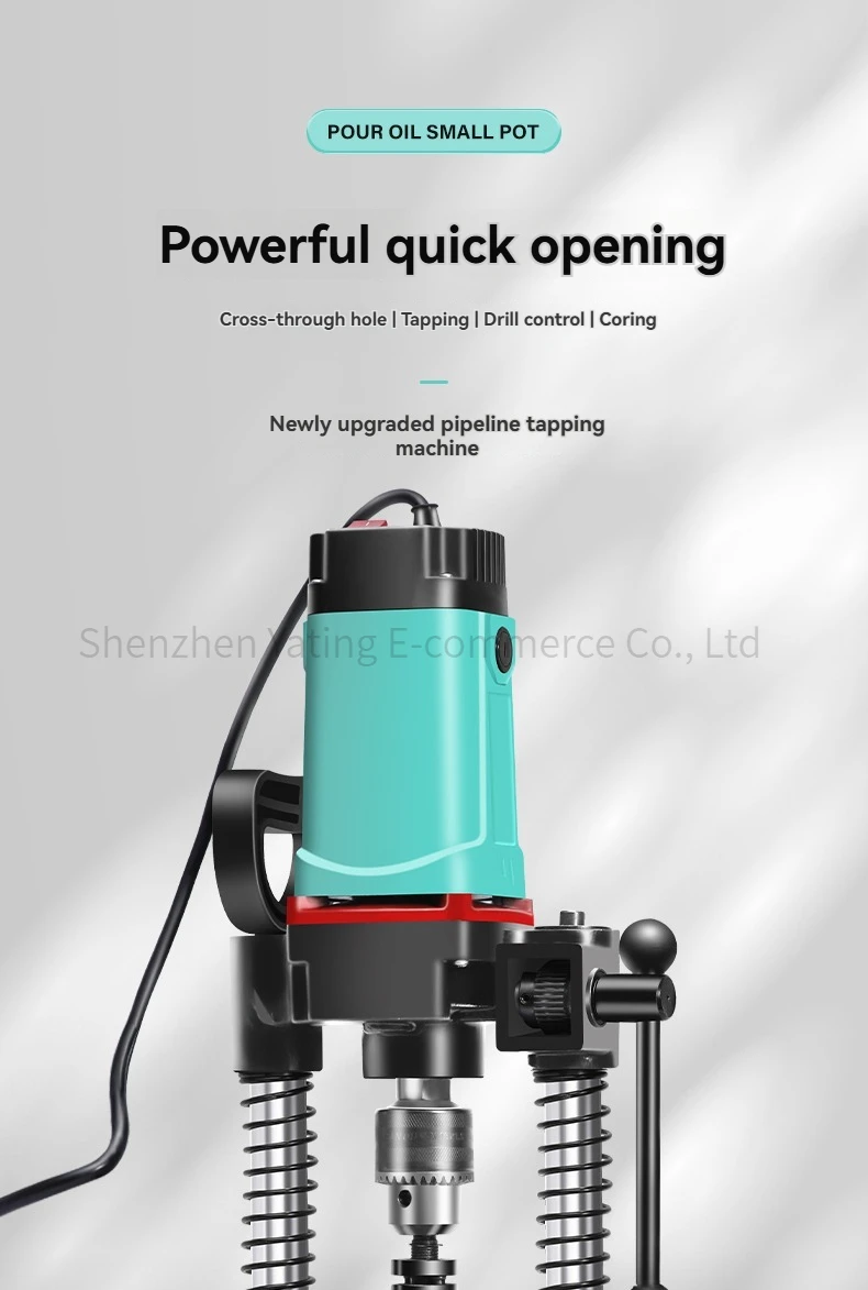 Special electric drilling machine for fire pipes, galvanized pipe drilling machi