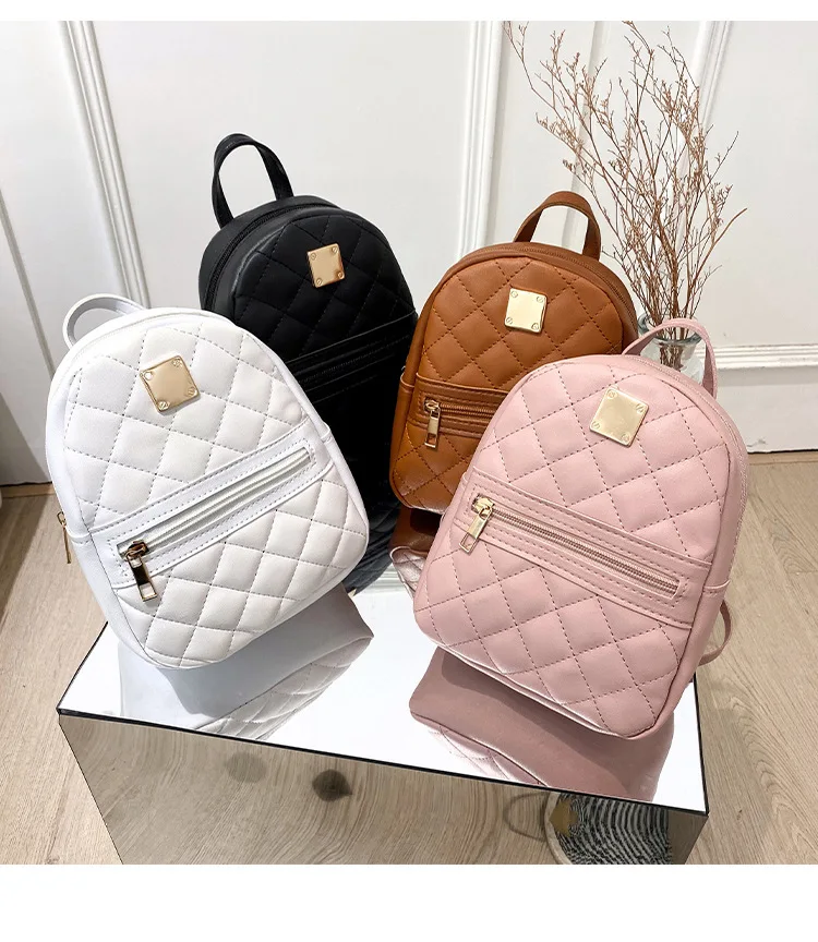 Women's Mini Backpack Luxury Pu Leather 