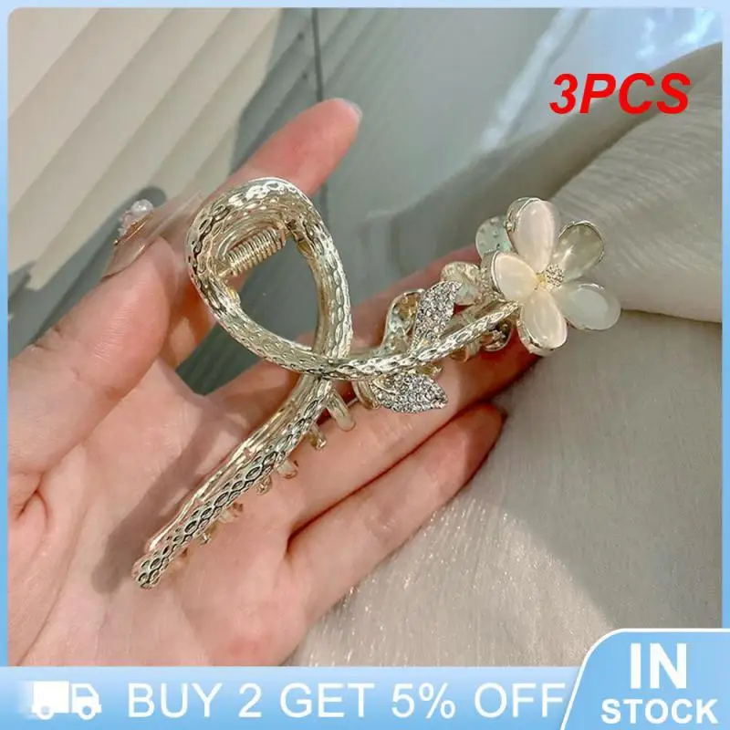 

3PCS Feminine Flower Hairpin Exquisite Fashion Lady Shark Hairpin Popular Hair Accessories Best Salesman Chic Shark Clip Slim