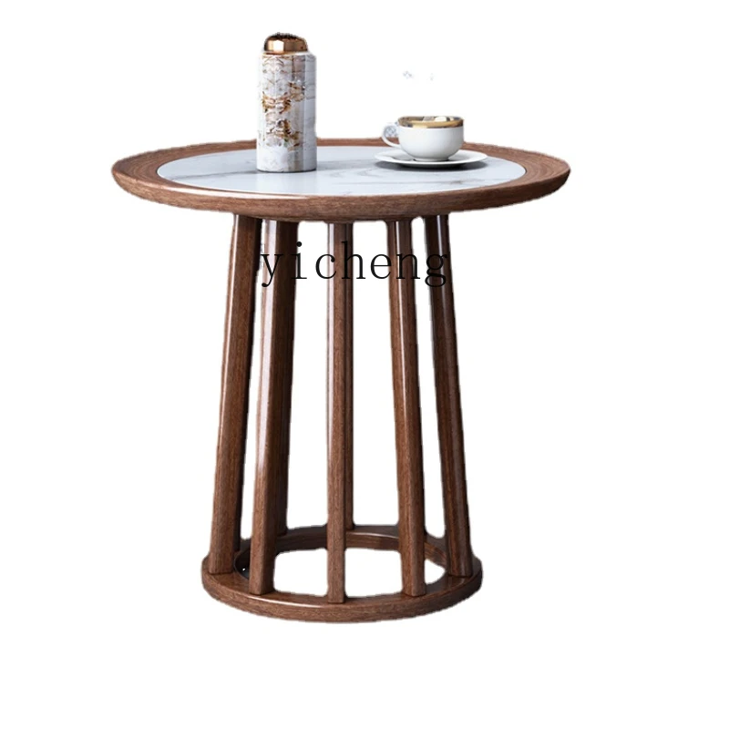 

Xl New Chinese Style Solid Wood Small round Table Tea Table Small Small Table Mobile