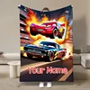 Personalized Custom Name Blanket Disney Cars Printed Blanket for Sofa Bed Cover Blanket Suitable for Birthday Child Adult Gift 4