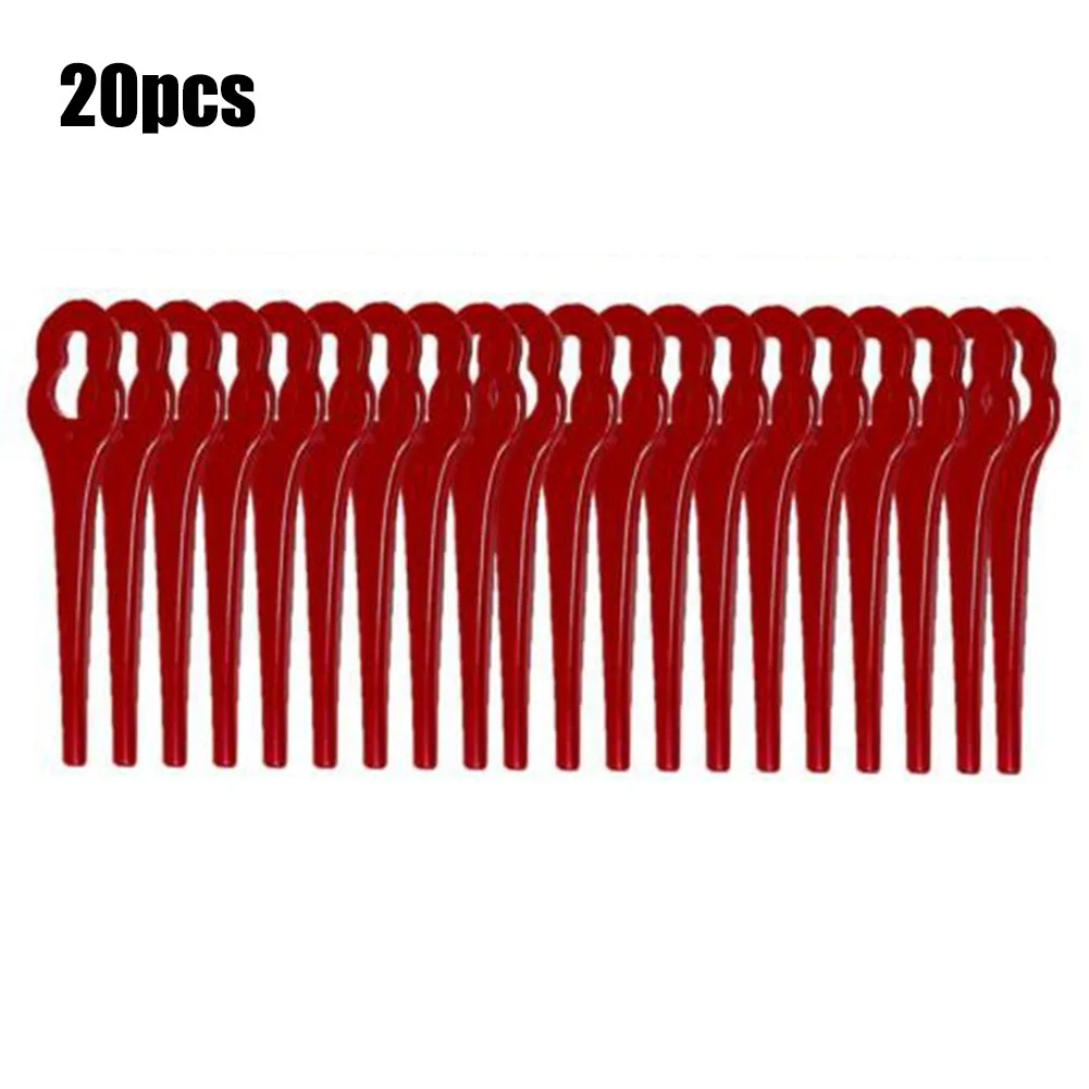 20pcs 68888Plastic Blades Grass Trimmer 588888Replacement Knives For IKRA HURRICANE HATI 18 Li Battery Lawn Trimmer Garden Tool