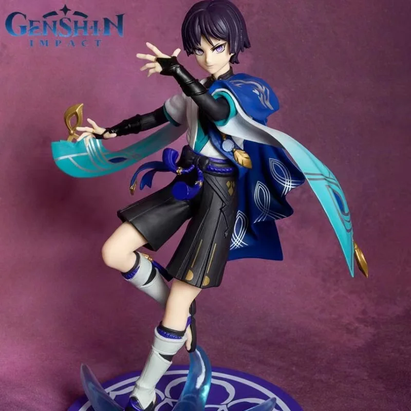 

24cm Anime Genshin Impact Wanderer Balladeer Game Figure Gk Kunikuzushi Statue Pvc Action Figurine Collection Model Ornament