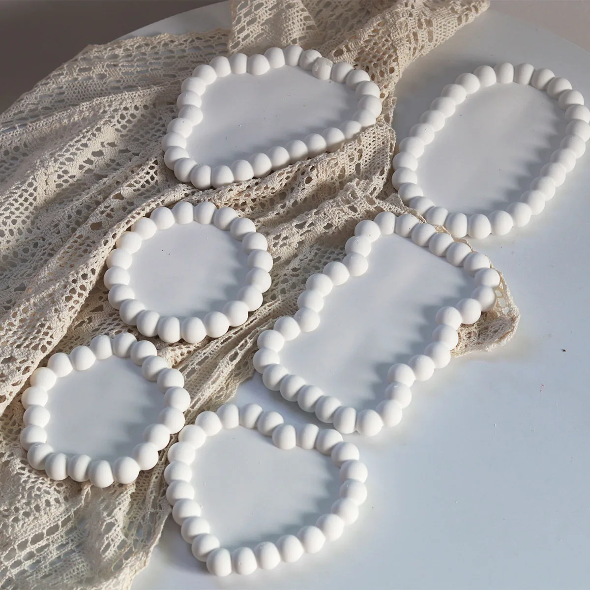 Silicone Mold for Creative DIY Casting - Round, Flower, Cloud, Heart Shapes for Coasters & Home Decor