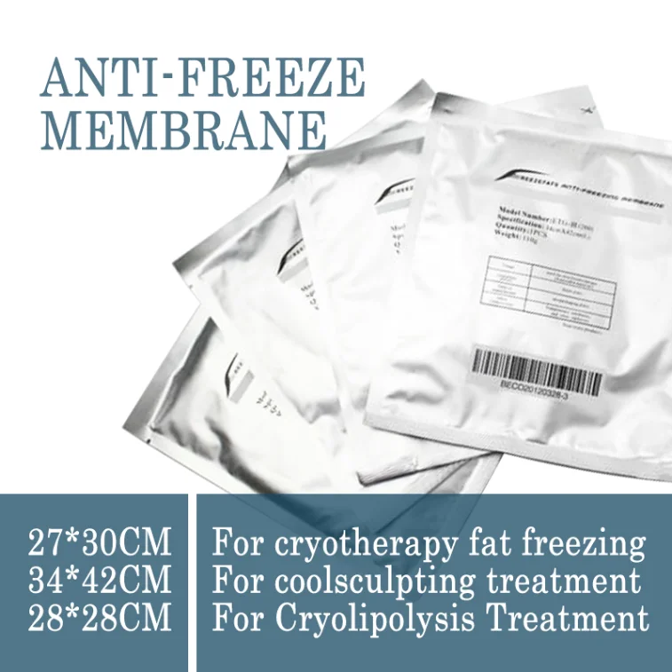 

Anti Freezeing Membranes For Fat Machine 100Pcs Anti Freeze Membrane 0.07G Bag 24*40.5Cm Cooling Therapy Pads