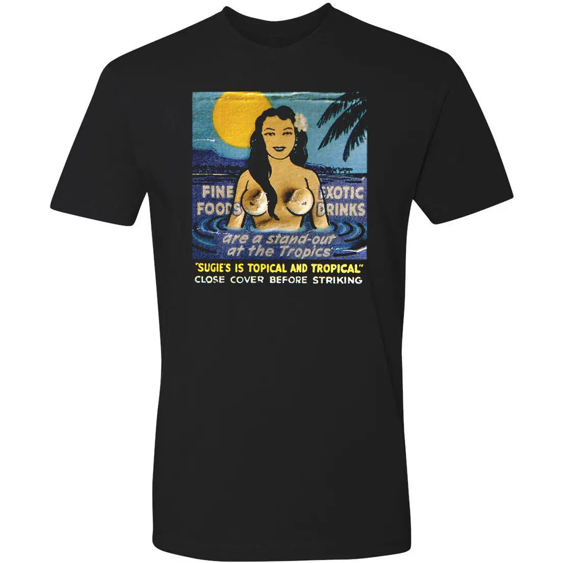 Retro Tiki Bar Tee T Shirt Ristorante Mug Beverly Hills Ca Tropics Hula Sugie