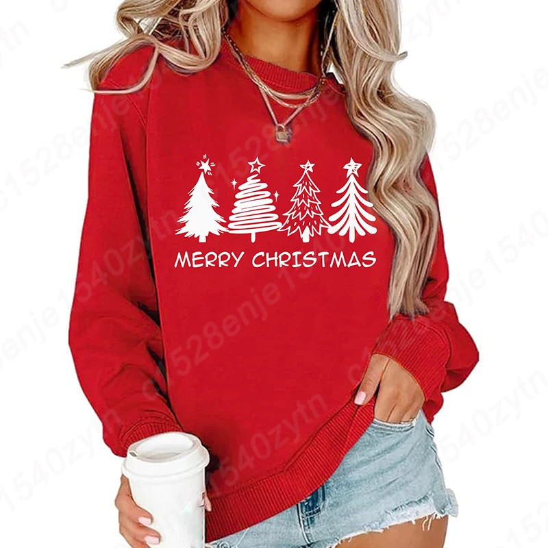 Jersey De Navidad Divertido Para Mujer – Manga Larga, Cuello Redondo, Estampado Navideño, Ideal Para Fiestas Y Regalos