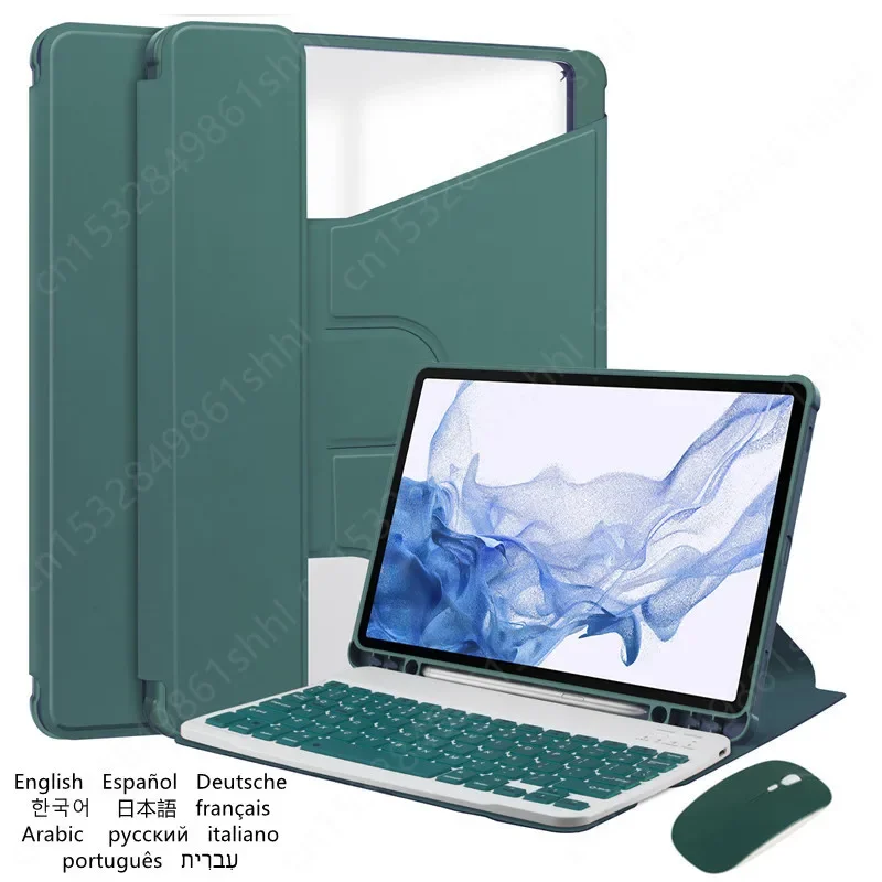 Custodia Per Tastiera Per Samsung Galaxy Tab S9 Custodia Ultra 360 Rotazione S Portapenne Cover Per Galaxy Tab S8 Ultra 14.6 Pollici Teclado