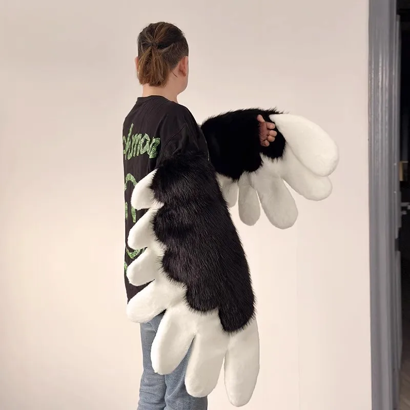 Bird Wings Furry Plush Animal Claws Wearable Cosplay Props Kig Fursuit Kigurumi Animal Costume Beast Fursuit Comiket