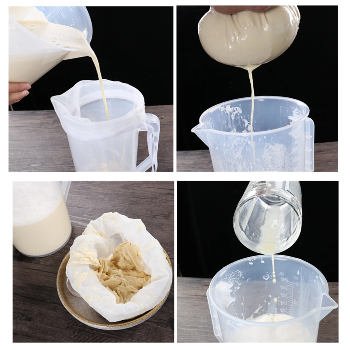 40-500Mesh Nut Milk Bag for Straining Round Reusable Food Strainer Nylon Strainers Bag Filter for Beer Berwing Tea Yogurt Coffee nylon filter mesh