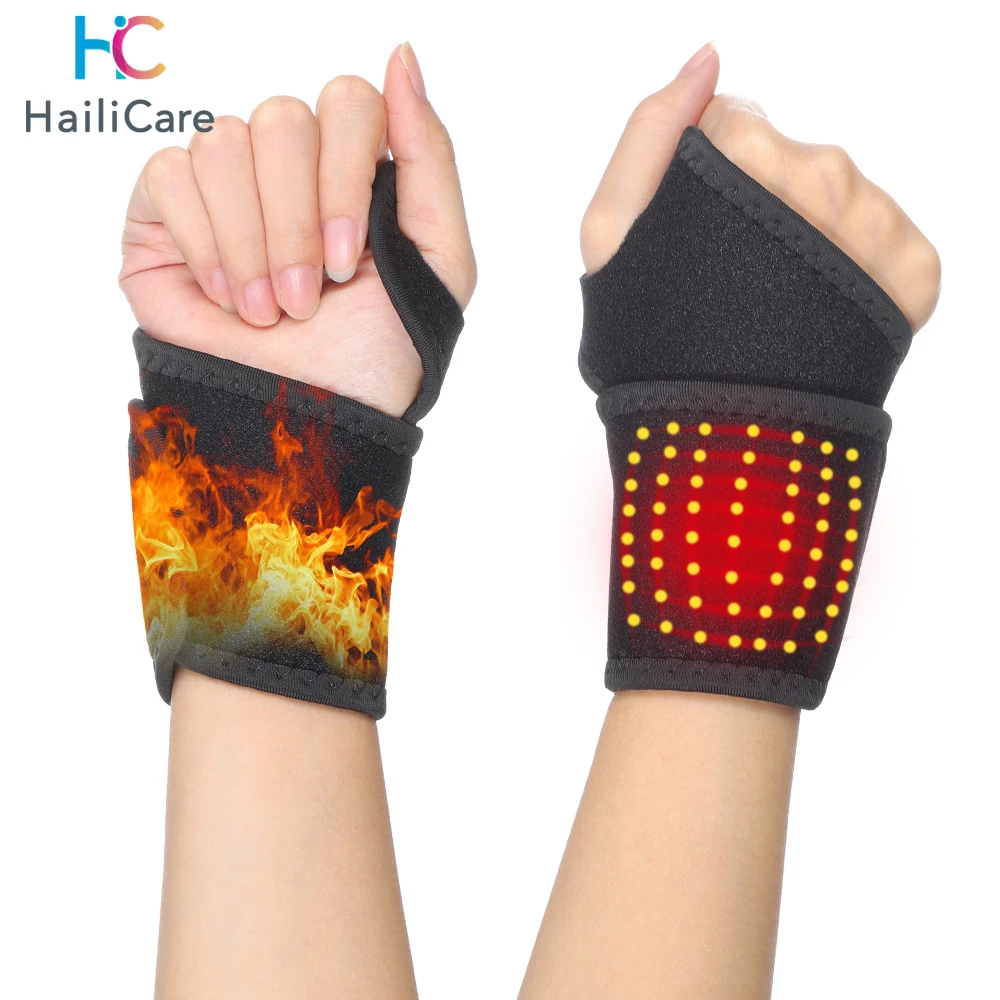 Self-Heating Wrist Band Far Infrared Magnetic Therapy Protector Fitness C4N6 
