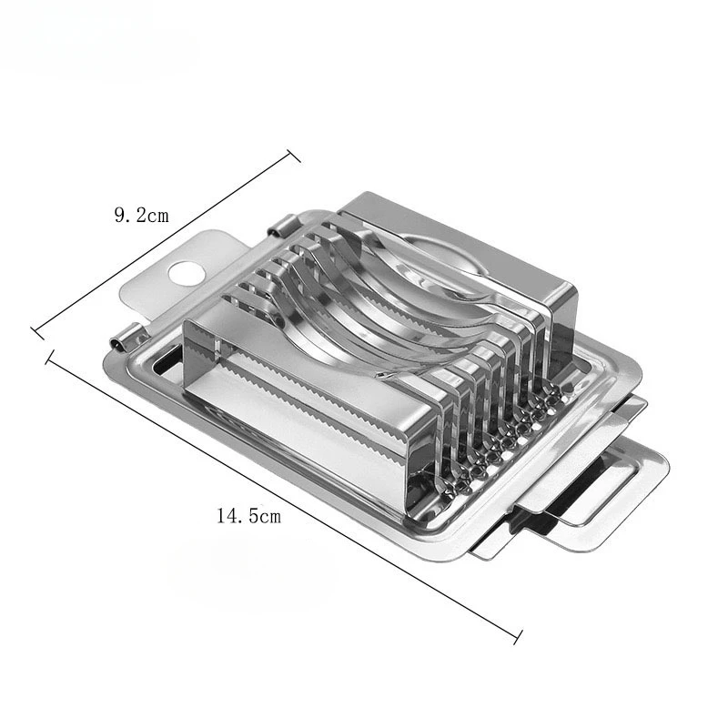 Stainless Steel Egg Cutter Boilded Egg Slicer Sectioner Cutter Mold Flower-Shape Luncheon Meat Kitchen Accessories
