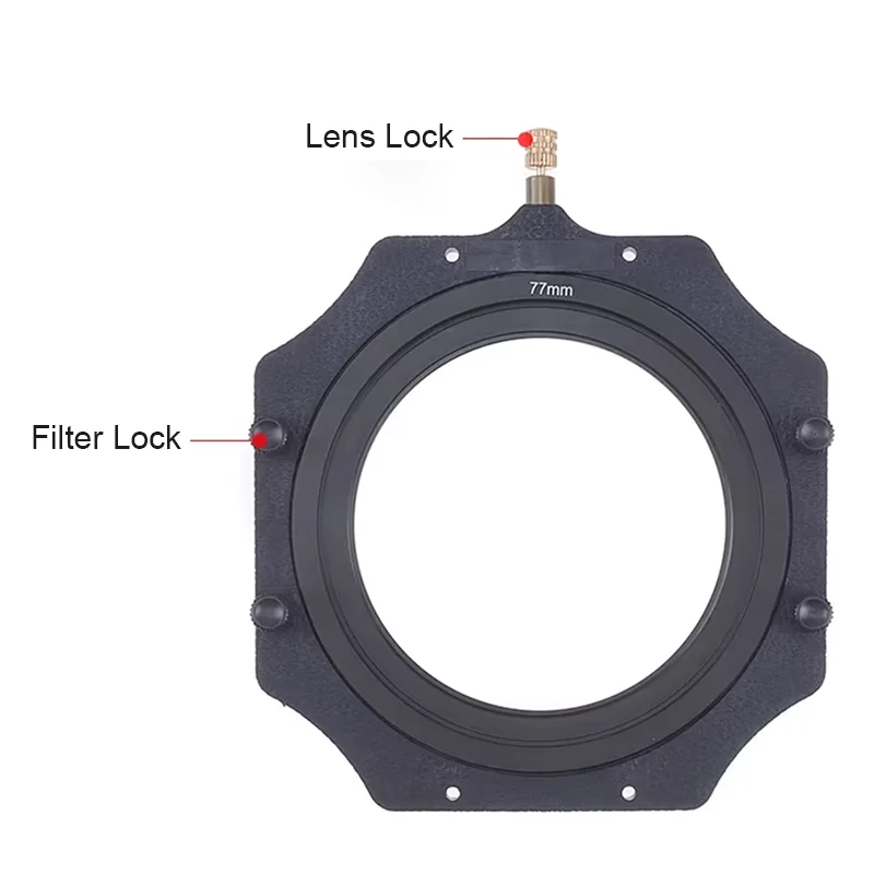 Camera Lens Filter, Photography Filter, Camera Lens Adapter Set, 100mm Square Z series Filter Holder, + 52-82mm Metal Adapter Ring, for Haida Lee Hitech Cokin Z PRO 4X4"/5.6/5 100 series Filters