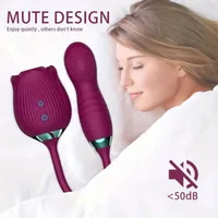 3 IN 1 Klitoris Stimulator G-punkt Rose-Dildo Vibrierende Weibliche Masturbator 4