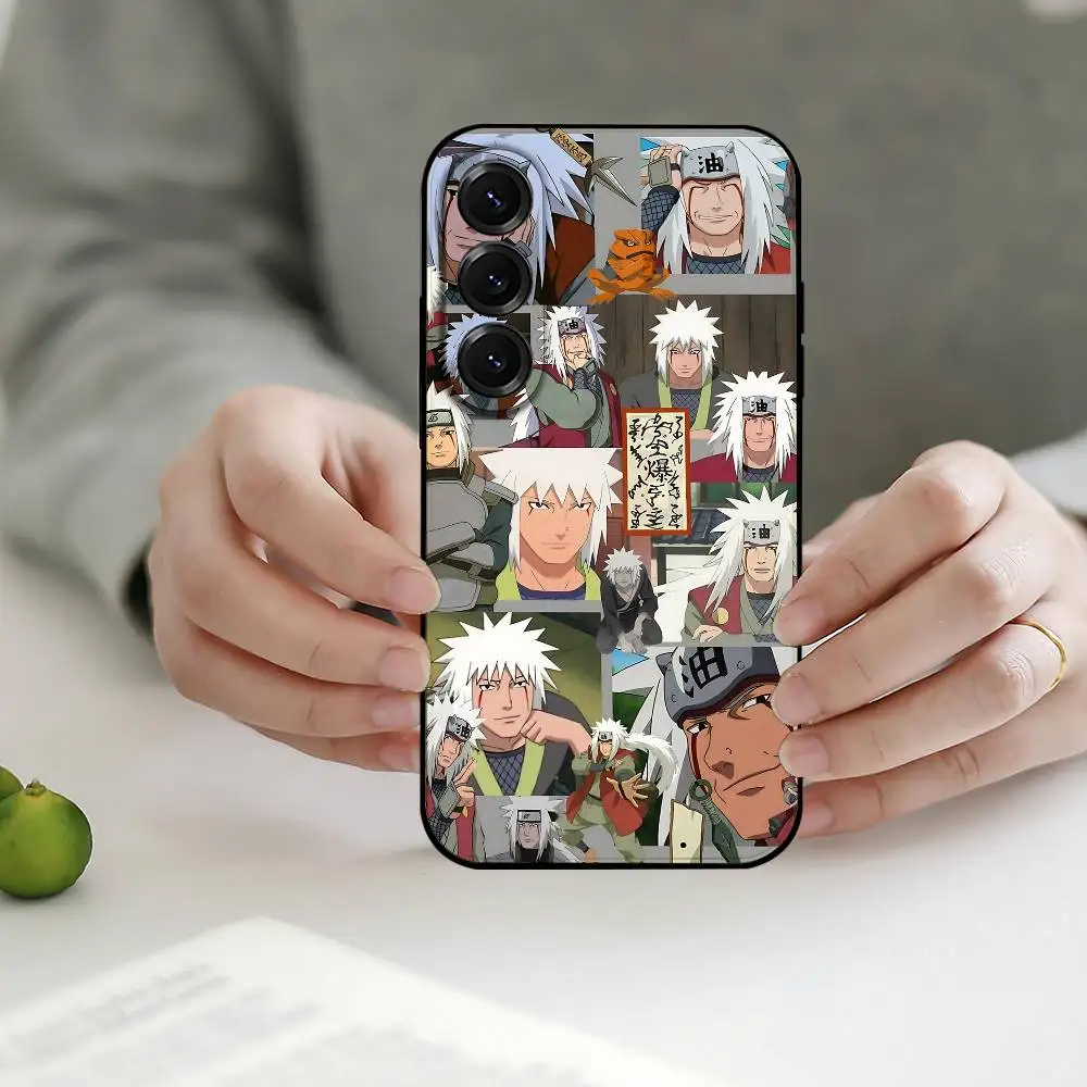 Jiraiya Naruto Soft Black Phone Case
