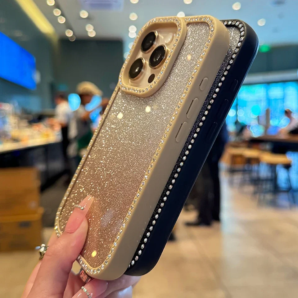 Luxe Bling Glitter Shockproof Transparent Phone Case