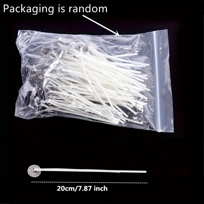 【Shop Now and Save】 100Pcs Functional Smokeless Candle Wicks - Large Wicks for Soy Wax Candles Making Supplies for Pillar Candle Making and DIY