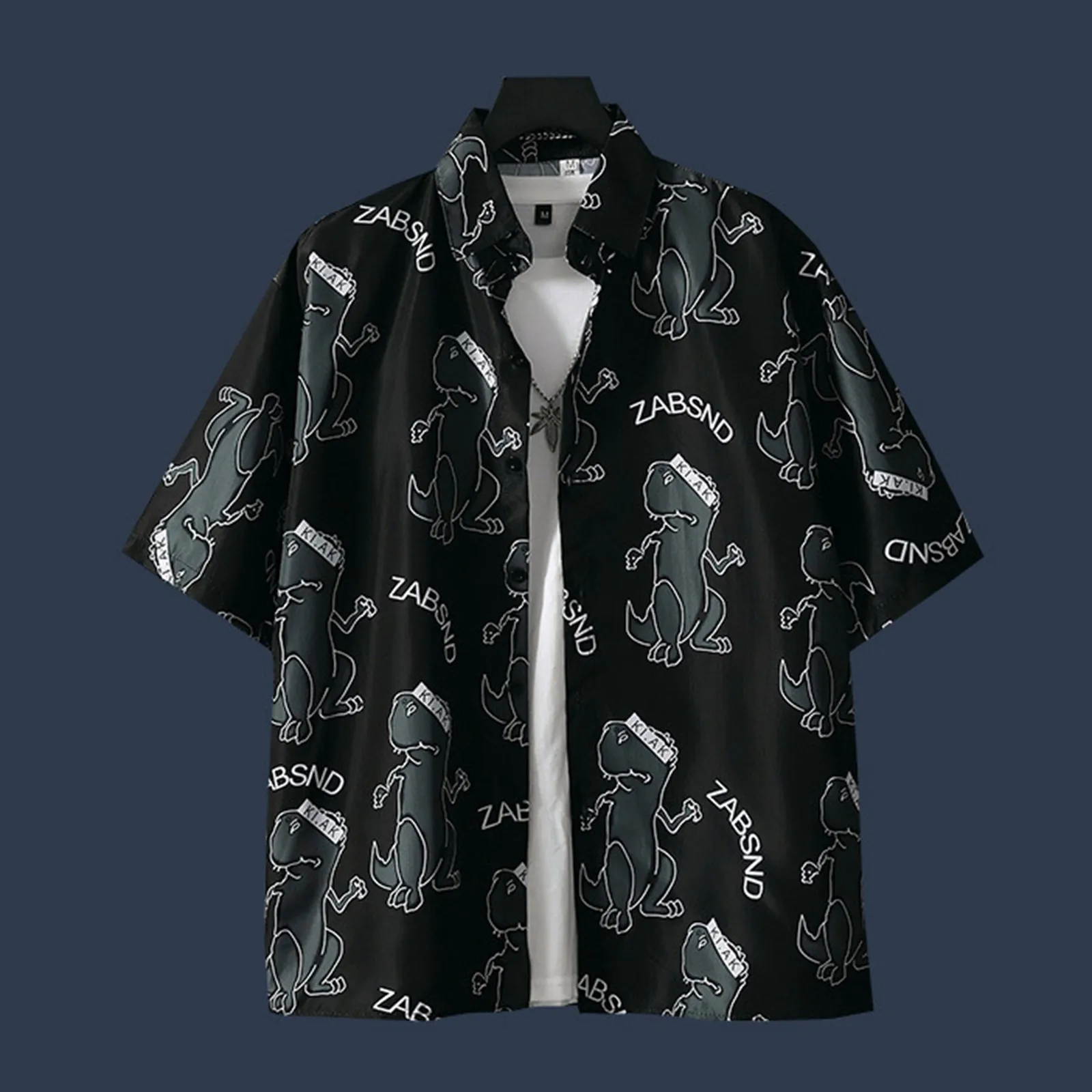 Goose Full Print Summer Button Up Shirt Men Casual Fashion Short Sleeves Shirts Button Lapel Summer 2024 Hawaiian Beach Shirt 6