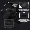 12lb Weight Vest with Reflective Stripe for Workout, Strength Training, Running, Fitness, Muscle Building, Weightlifting