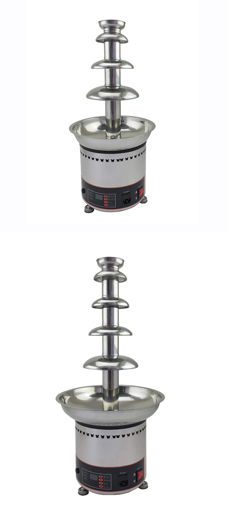 Description Picture 3 of itemProfessional Commercial Stainless Steel Chocolate Waterfall Fountain Machine