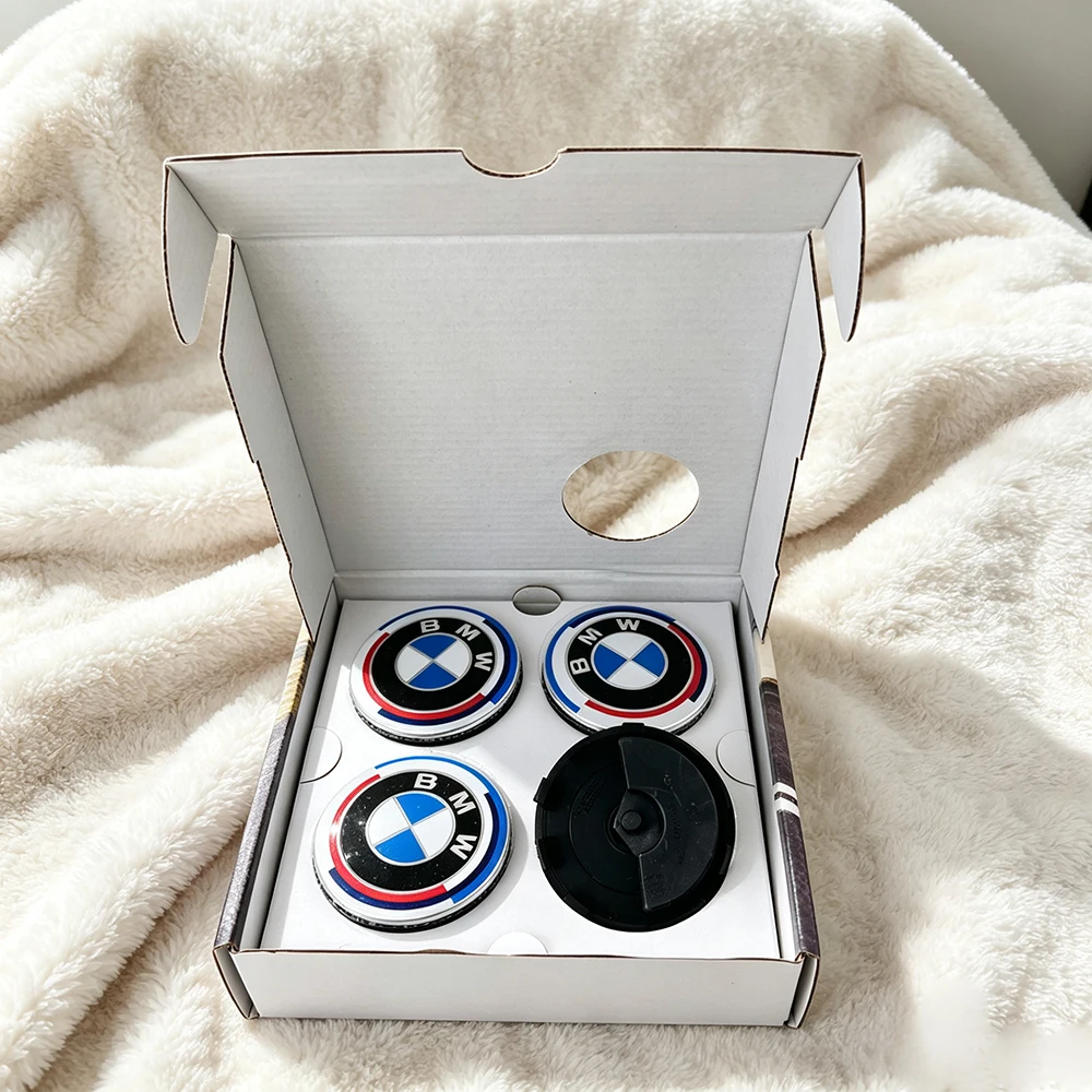 4개 56/68mm 플로팅 휠 센터 캡 자동차 액세서리 BMW E46 X2 X1 X3 X4 X5 X6 G07 G86 G80 E84 F48 G01 G11 E30 E36 G20 E39 용