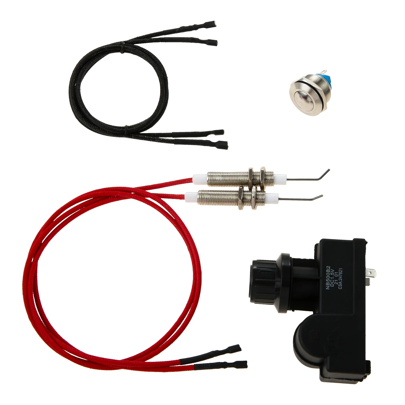Grill Igniter Push Button Control Switch Ignition Automatic Ignition System Control AA Battery Ignitor w/ Sparkers for Gas Grill refrigerator fan motor propane tank refill adapter gas cooker top cover kit gas stove knobs kerosene stove wicks wood pellet stove part stove rope seal folding card stove stove fan ceramic fiber blanket grill ignition system