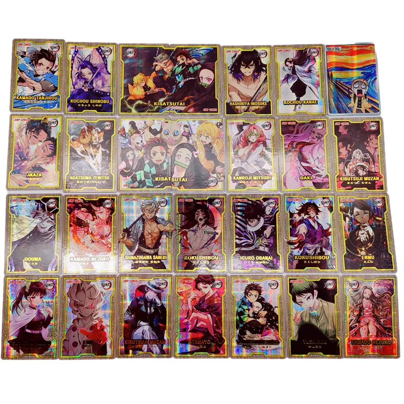 28 Pcs/Set Anime Ghost Slayer Collector's Card Kamado Tanjirou Nezuko  Kokushibou Super Anime Collector's Card Toy Gift - AliExpress