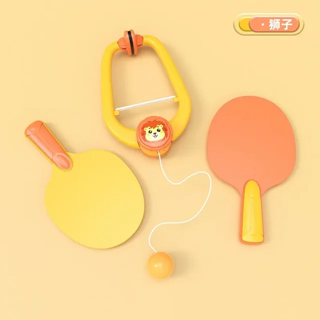 Table Tennis Toys Comfortable Grip 1 Set Cute Swing Home with Racket Kid Table Tennis Toy BrainGame Entertainment Toy for Child