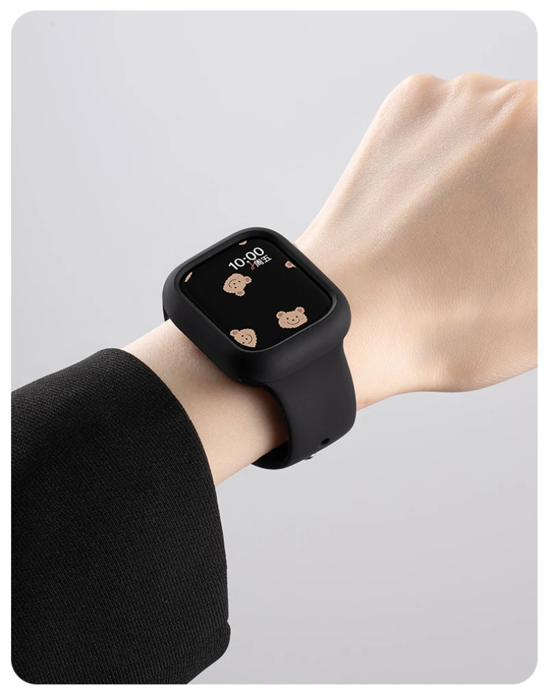 Premium Silicone Apple Watch Case - Protective Bumper Cover Accessory
