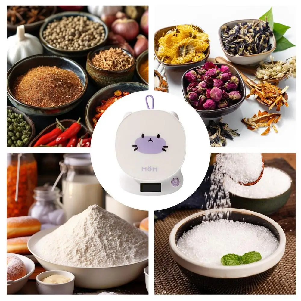 Description Picture 6 of itemFood Scale Digital Kitchen Scale For Food Precise Weight Measuring Scale For Baking Cartoon Food Scale For Home Cafe Restaurant