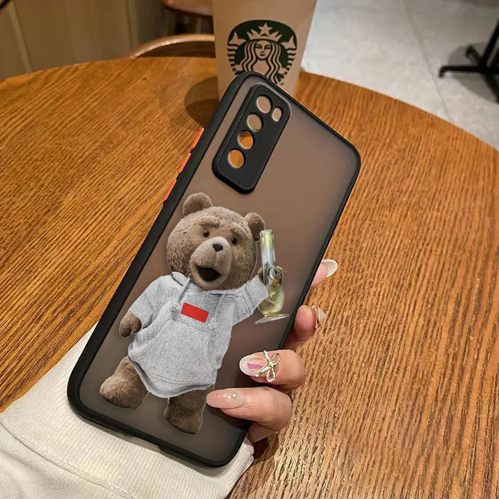 thumbnail image 1 of Funda mate para Huawei NOVA Y70 10 9 8SE 8 7SE 7I 7 6 5I 4 3I 4G 5G Funda Coque Capa Shell cubierta travieso t-oso de peluche pareja, 1 of 5