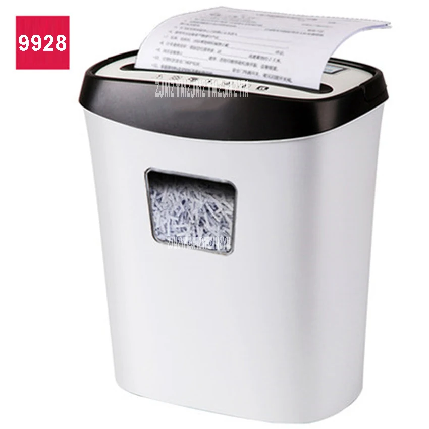 9928 15L Electric Mini Shredder File Strip Office Home High Power Shredding 220V/60W paper shredder 1.6m/min |