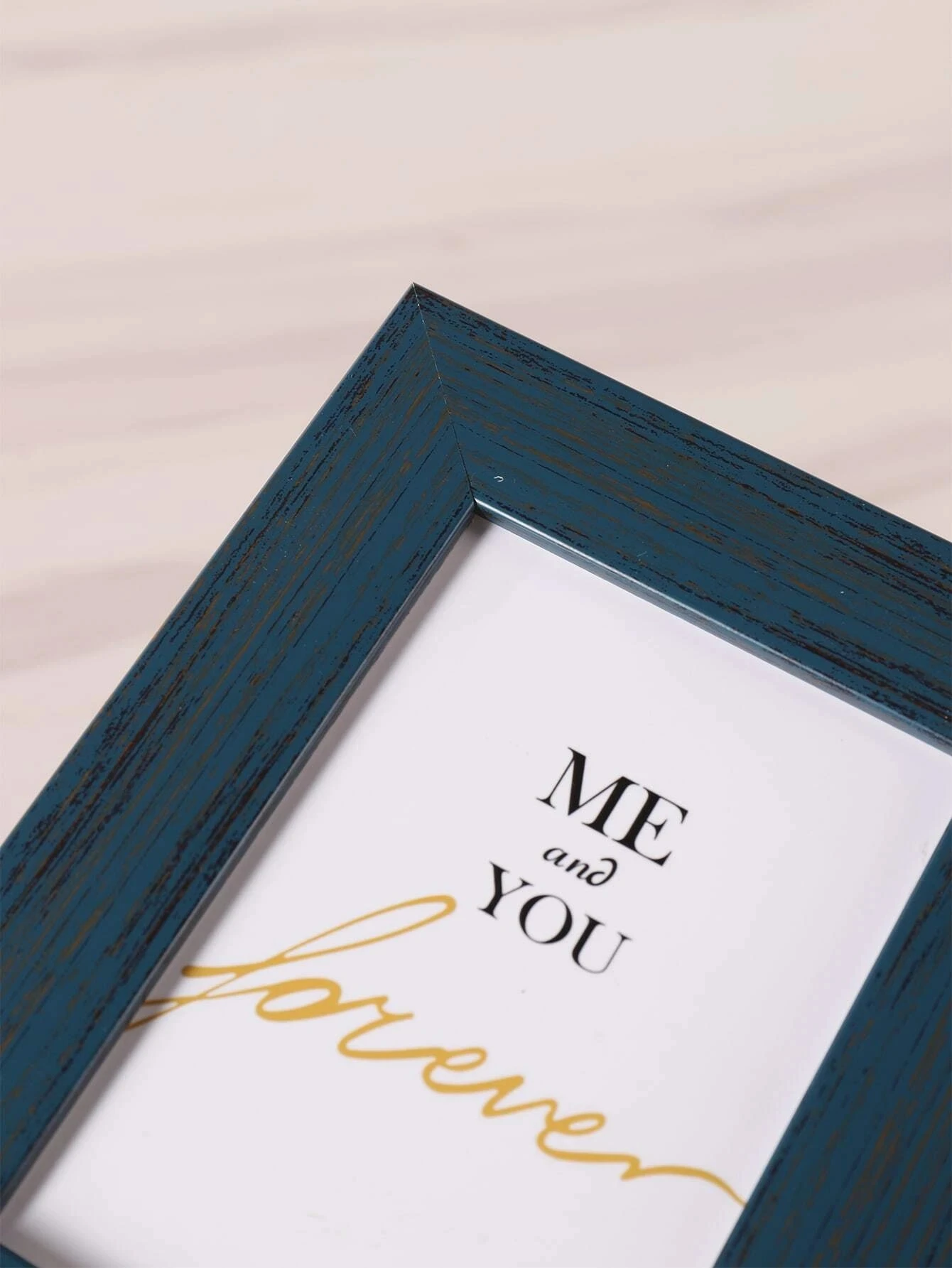 Plastic Picture Frame Home Decoration Imitation Wood Grain Art Navy Blue Picture Frame photo frame