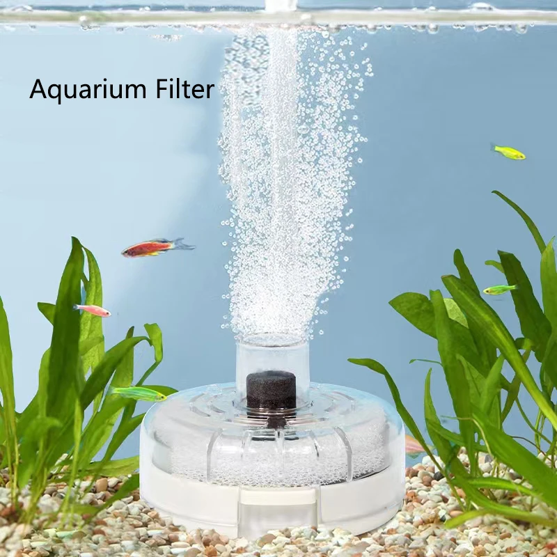 RoundAquariumFishTankFilterTransparentBiochemicalSpongeFilter