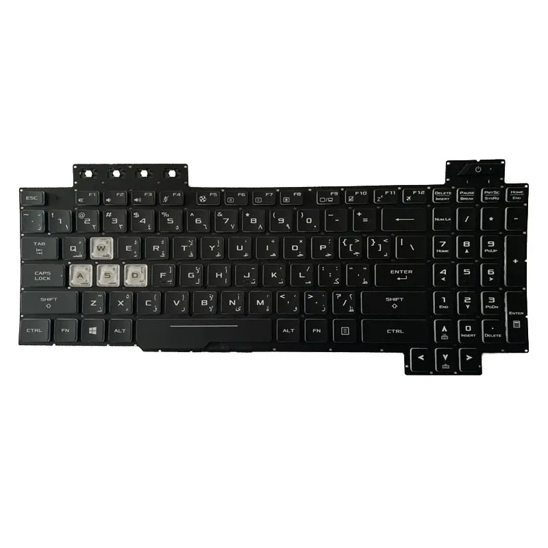 

For ASUS TUF FX505DT fx505 fx505dy FX95 FX705G fx505gm FX95G Arabic AR RGB backlight Laptop Keyboard